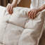Coussin blanc modulaire 100% polyester-414678884