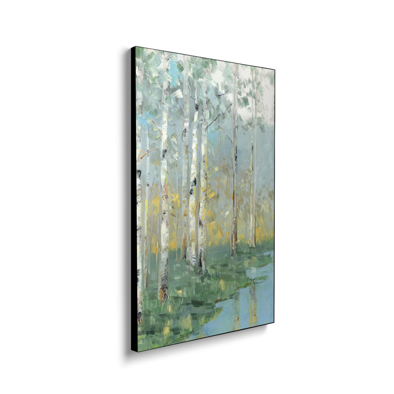 Reproduction d'art sur toile Steemplix, "Birch Reflections III" par Sally Swatland