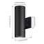 Lanterne murale d'extérieur 11,97 po H noir mat avec crépuscule à l'aube Rambert-1648614217-1650299112