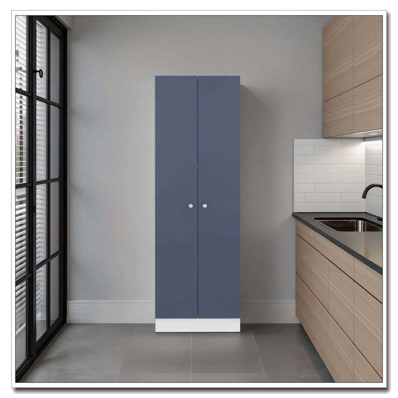 Armoire polyvalente à cinq tablettes Kronos White et Kronos Blue