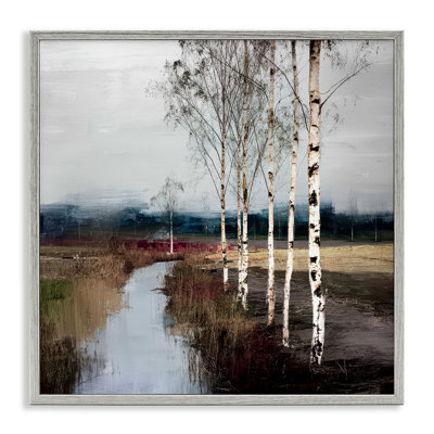 Birch Creek River Framed Giclee, design by Kim Curinga