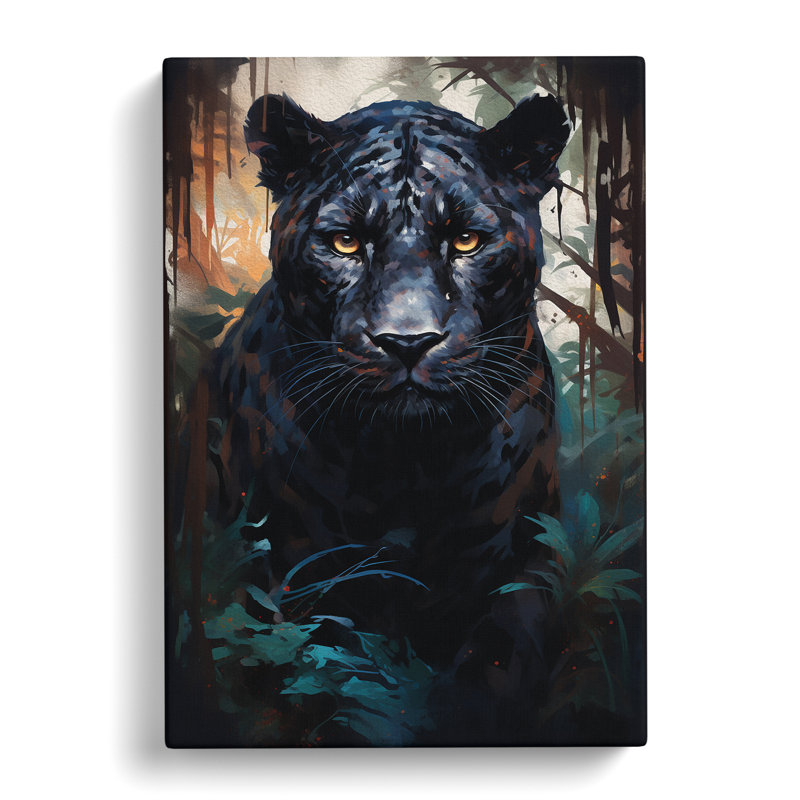 Panther Conceptual - Wrapped Canvas, 60cm H x 40cm W x 3cm D