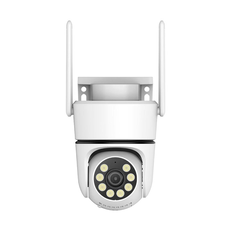 Outdoor Security Camera, Dual Lens 2MP+2MP Wi-Fi 6 Pan-Tilt, IP65 Weatherproof, 20m IR Night Vision & 2-Way Audio