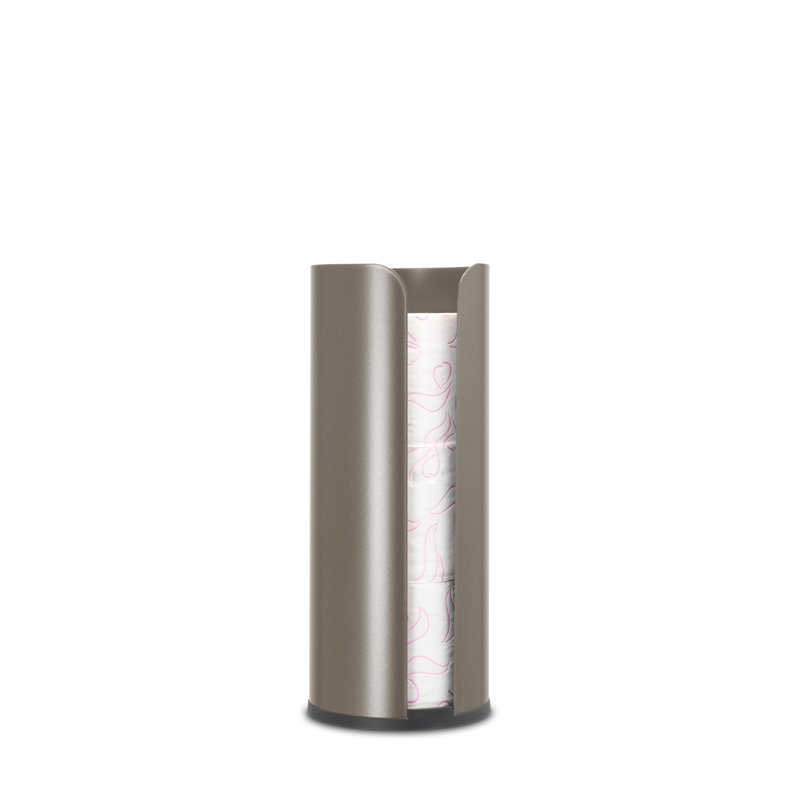 Brabantia Renew Toilet Roll Dispenser, Platinum
