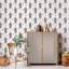 Carreau de papier peint auto-adhésif l 24 po Leaves-71600004