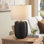 Lampe de table haute 24 po avec abat-jour en tissu Kyeson