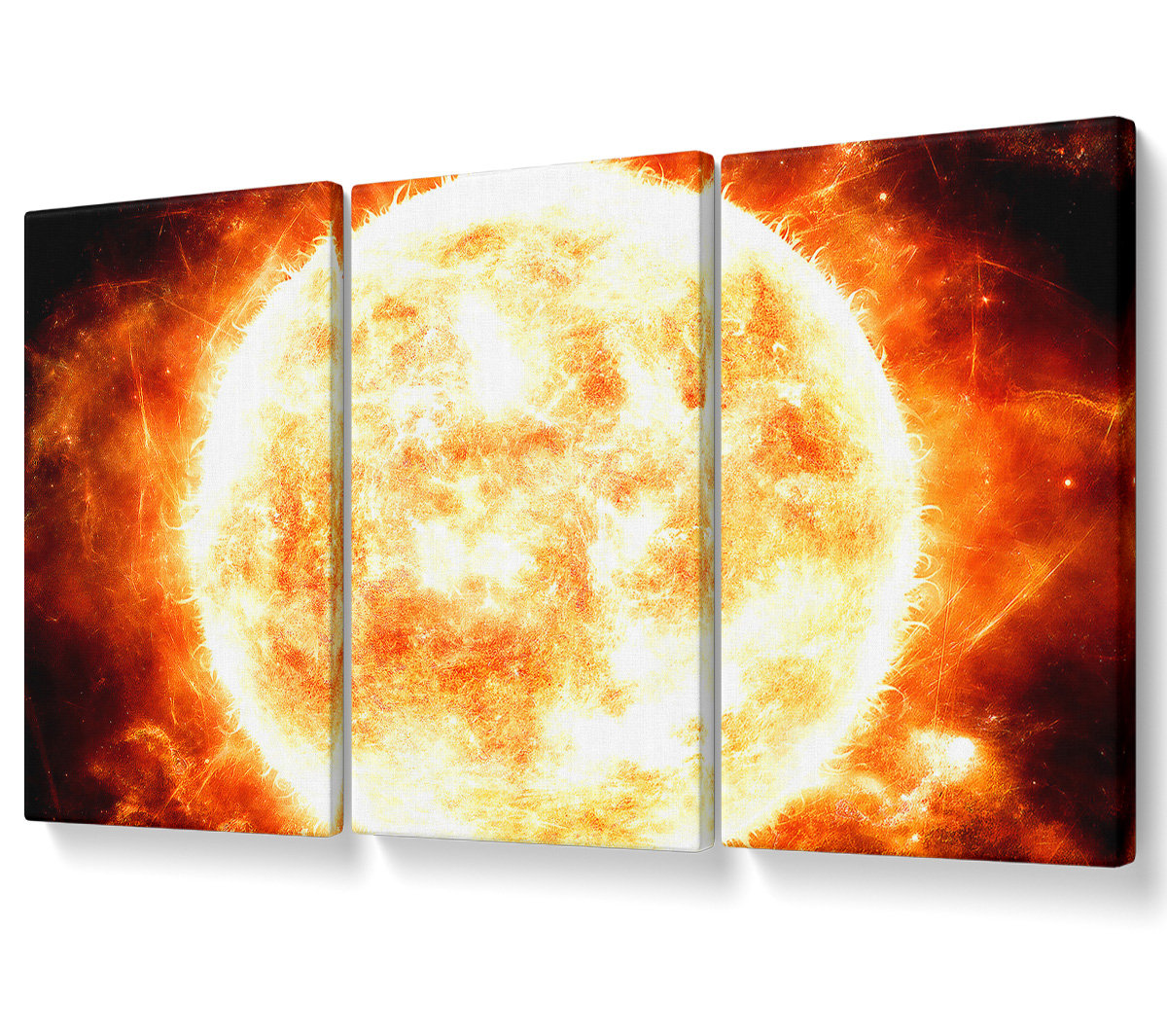 Ebern Designs Sun 3 - 3 Piece Wrapped Canvas Graphic Art Set | Wayfair ...