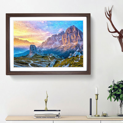 Mountain View - Picture Frame Painting Print