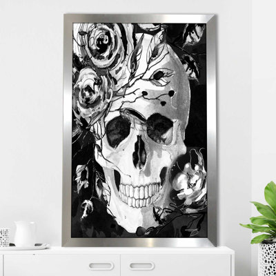 Crâne noir (vertical) par By Jodi - impression