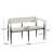 Malik Upholstered Loveseat Sofa With Iron Frame-2098873893-2098873892
