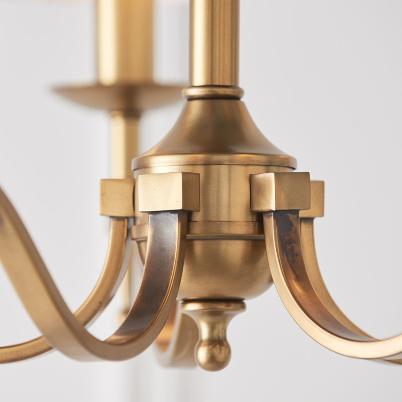 Emperador 5 - Light Shaded Chandelier, Brass
