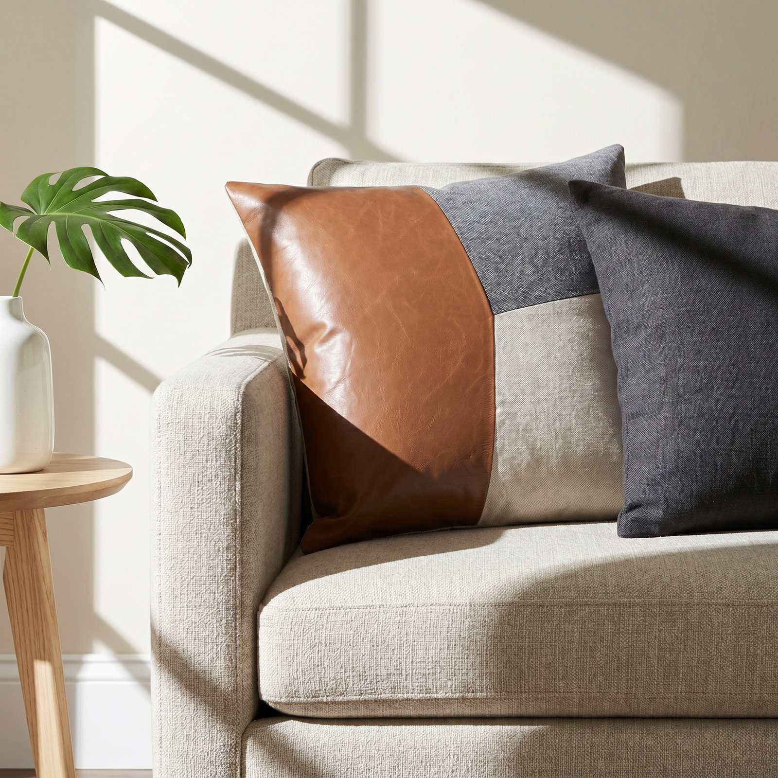Tawny Pillow Cover, Polyester/Polyfill, 18" x 18"