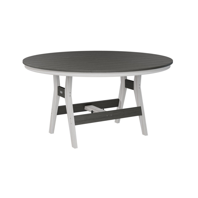 Berlin Gardens Harbor 60″ Round Counter Height Table, Coastal Gray, 38.87" H x 60" W x 60" D, Seashell