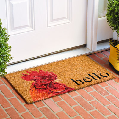 Tapis d'intérieur / extérieur antidérapant Gracie Oaks 29 po x 17 po