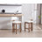 Modern Upholstered Solid Wood Bar Stool With Comfortable Backrest,Counter Stool With Sheet Metal Upholstery And Fixing Set Of 2-953766664