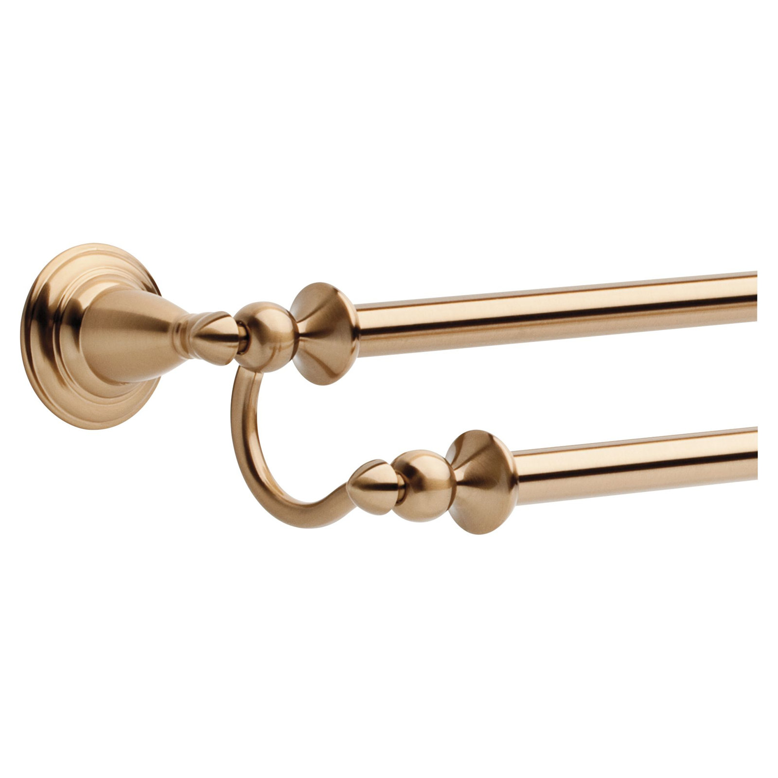 Victorian 24" Wall Mounted Towel Bar, Brilliance Champagne Bronze