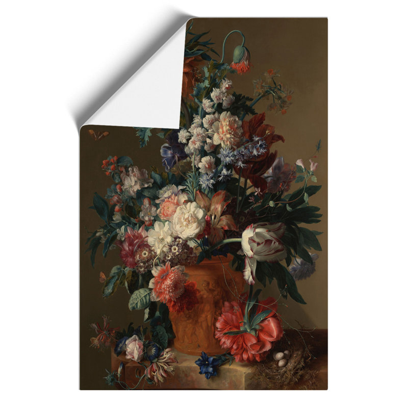 Still Life With Flowers Vol.13 by Jan Van Huysum - No Frame Painting, 30cm H x 21cm W x 0.1cm D