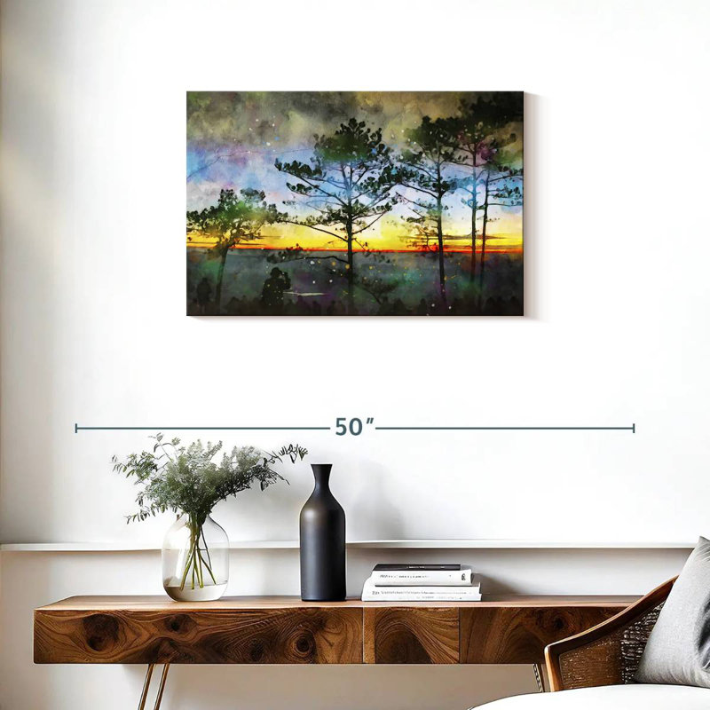 Alvord flamboyant au coucher du soleil, H 20 po x l 30 po