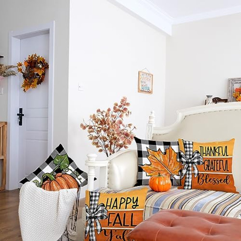 Plaid Pillow Cover