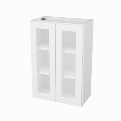 24"/30" x 12" x 36"Easy to Assemble Wall Cabinet Glass NOT Included
