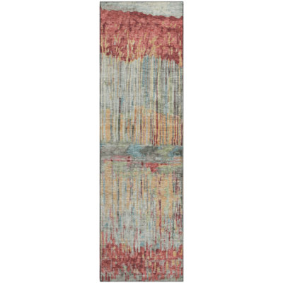 Premium Machine Washable Mayfield AMF2428 Abstract Rug