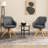 Iridessa Faux Leather Swivel Armchair-1066340802