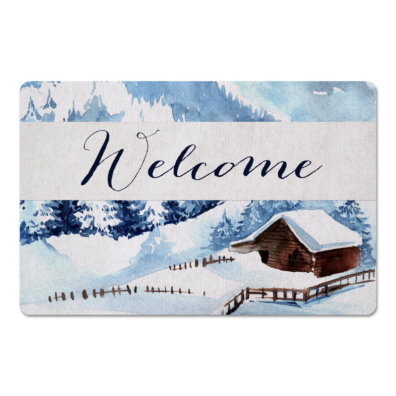 Cabine enneigée 27 po Valenza x 18 po Tapis de porte d'intérieur