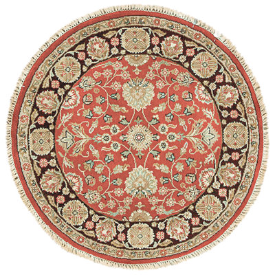 High-Quality Hand-Knotted Red And Black Area Rug