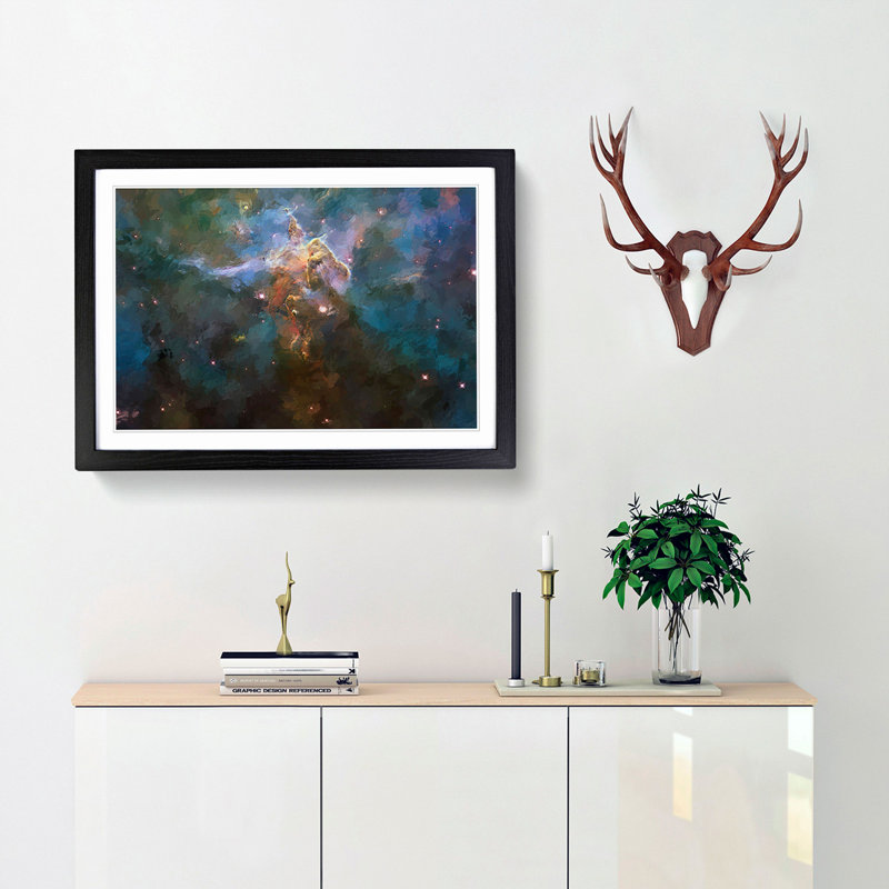 Out of Space Vol.8 in Abstract - Picture Frame Graphic Art Print, Black Framed, 36cm H x 48cm W x 2cm D