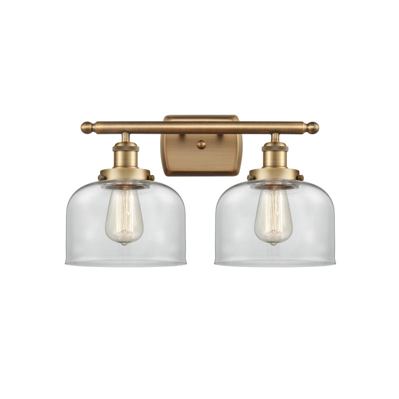 2 - Light Dimmable LED Bath Bar, Brushed Brass