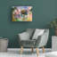 Art mural sur toile tendue - Richard Wallich «Texas Longhorns», art mural pour salon, chambre à coucher ou bureau - 35 x 47