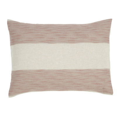 Hampton Cotton Pillow Sham with Striped Breathable Design