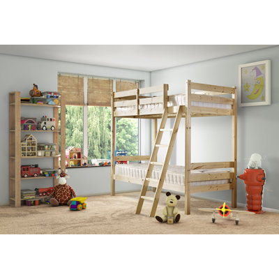 Sarai Heavy Duty Solid Pine Bunk Bed