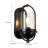 Mohnton 1-Light Classic Flush Mounted Wall Sconce in Matte Black with Clear Glass Shade