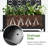 Metal Planter Box with Trellis with Wheels-132233968