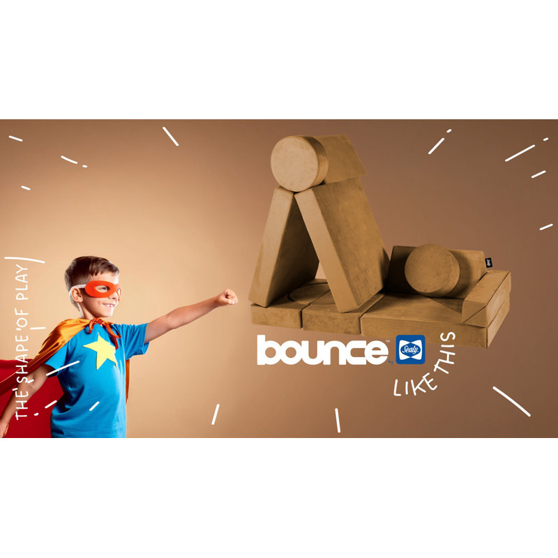 Ensemble de jeu pour enfants Sealy Bounce, Brun