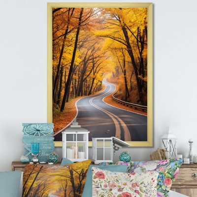 " Golden Road Into The Autumn Forest III "