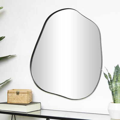 Miroir mural en métal