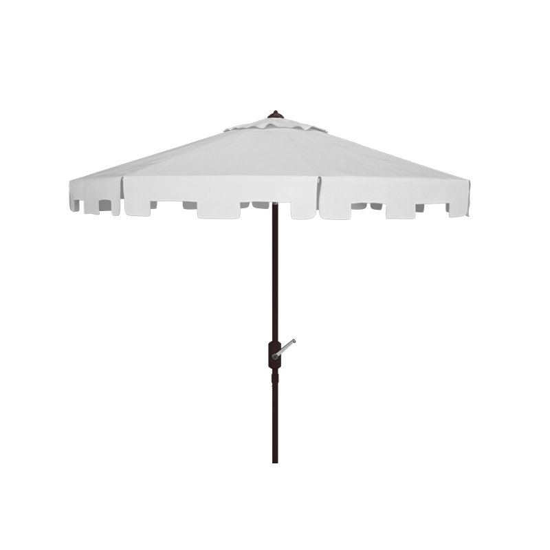 Parasol du marché Coramae, Blanc, Brun, l 130 po x P 130 po