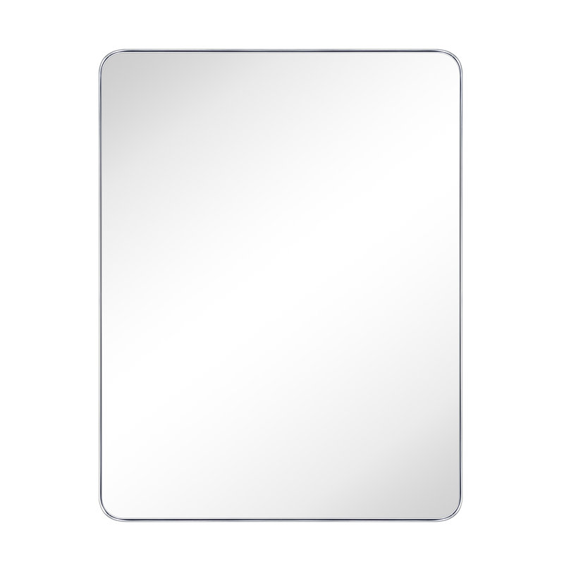 Miroir de salle de bain Kengston, Chrome chrome, 48 po x 36 po