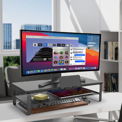 Solid Wood Monitor Stand