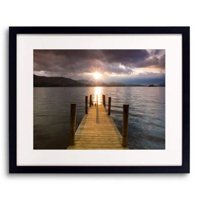 Lake District, Jetty, England Print by Frank Peters