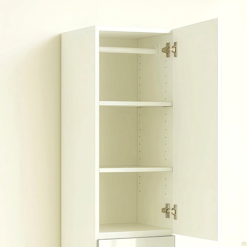 Armoire modulaire en bois avec miroir Elise
