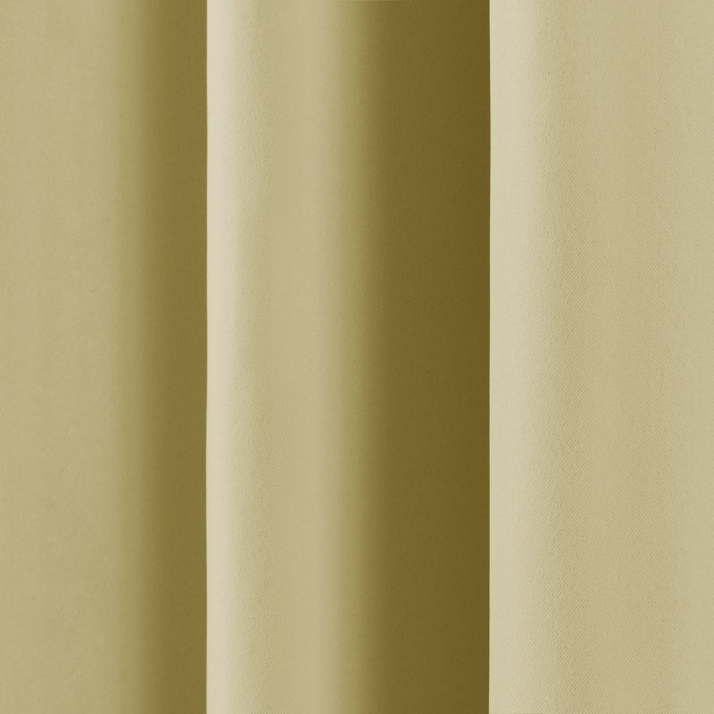 Adina Sevan Solid Thermal Grommet Curtain Panels, 52"W x 63"L, Sage