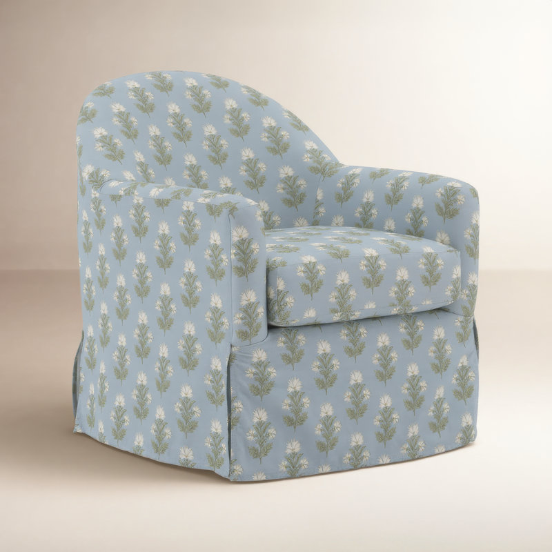 Fauteuil pivotant Meg, Bleu