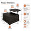 Table basse avec rangement dissimulé, table basse de style champêtre avec plateau relevable pour salon - Noir-627780171