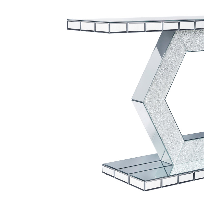 Miroir d'entrée hexagonal en cristal Sparkling