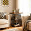 Pedestal End Table-728419629-728419618