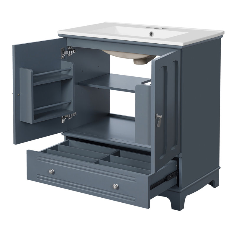 Meuble-lavabo 30 po avec lavabo en céramique