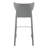 Divinia Bar Stool In Gray Regenerated Leather - Set Of 2-78040268-78040269